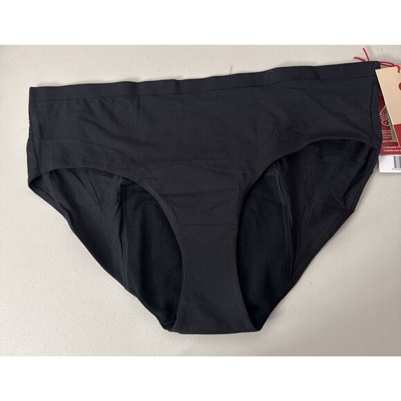 Thinx Brief Period Underwear Black Women's Size 3X NWT Monthly Flow Aunt Flo - Picture 2 of 14